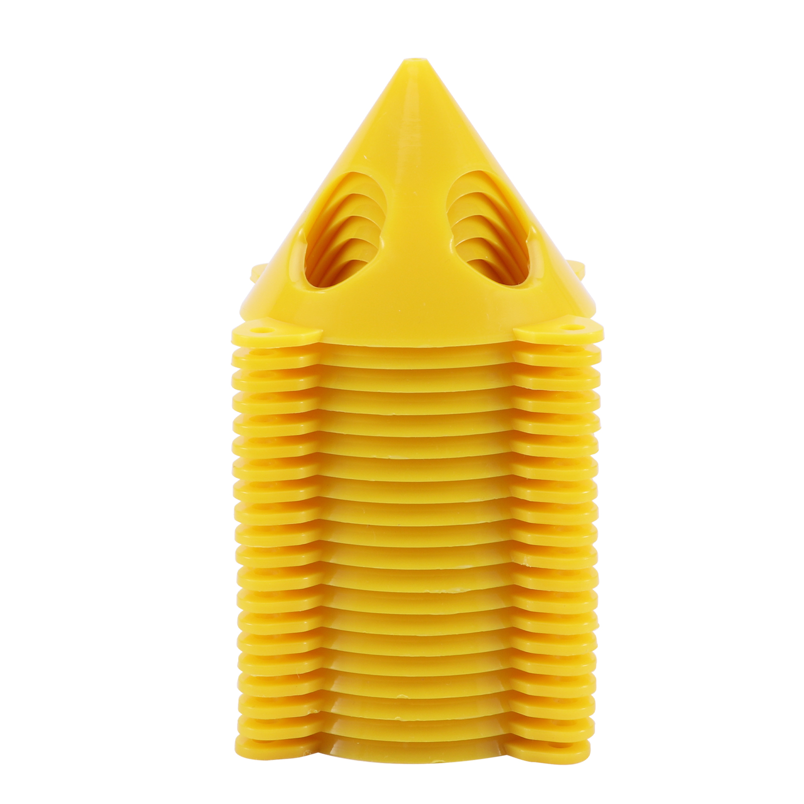20pcs Paint Canvas Easy Grip Multipurpose Support Stands Mini Non-stick Crafts Furniture Door Risers Yellow Cone Clean Edges